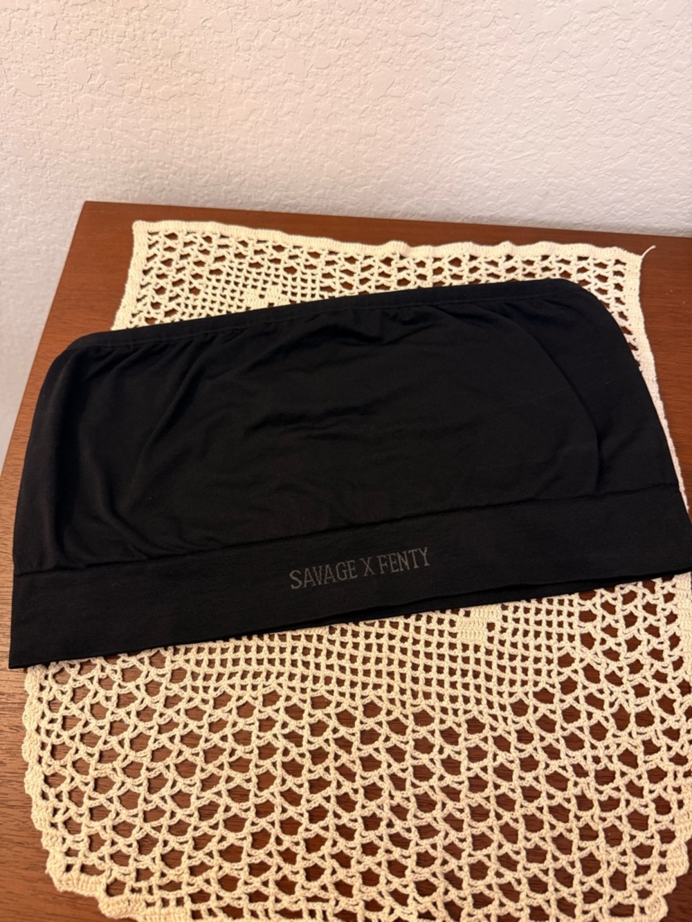 Savage X Fenty Black Seamless Strapless Bandeau - Picture 6 of 8